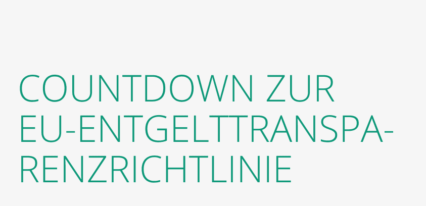 Countdown Eu-Entgelttransparenzrichtlinie